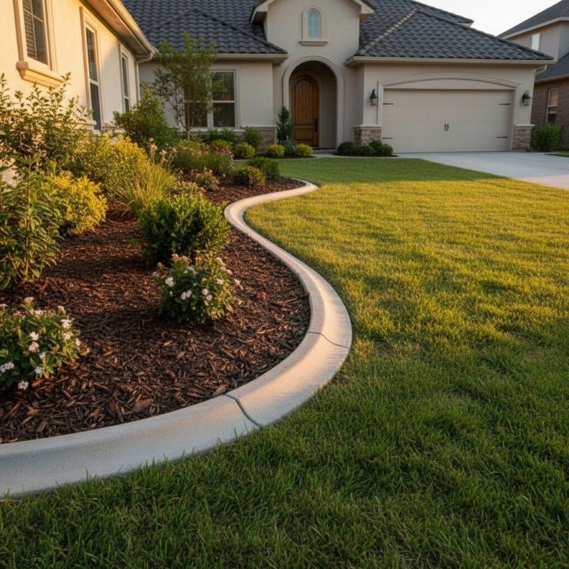 Lawn Curbing Installation detail