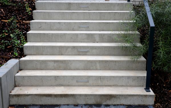 Poured Step Installation in Apple Valley