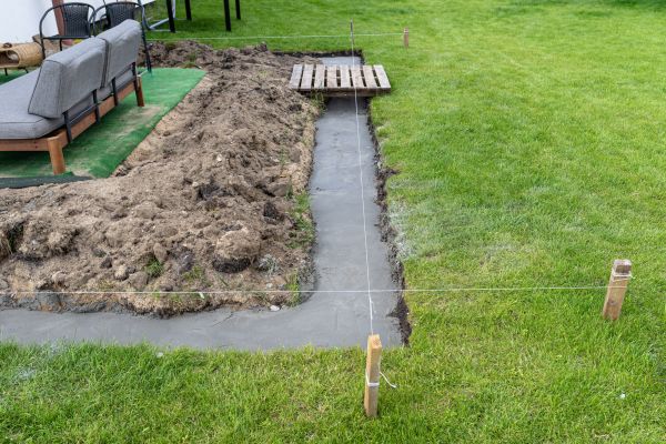 Cement Footer Installation in Apple Valley