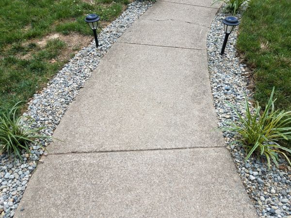 Cement Path Construction in Apple Valley